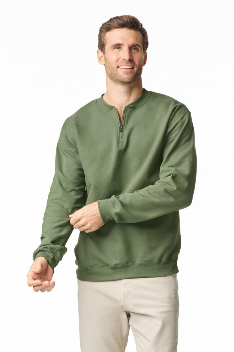 Bluză cu fermoar fleece pentru bărbați Gildan Softstyle™