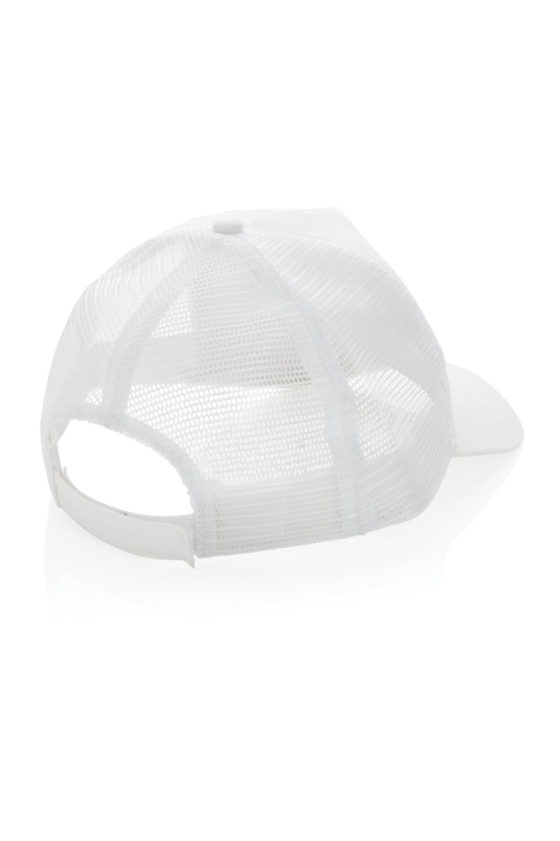 Impact AWARE™ Brushed rcotton 5 panel trucker cap 190gr