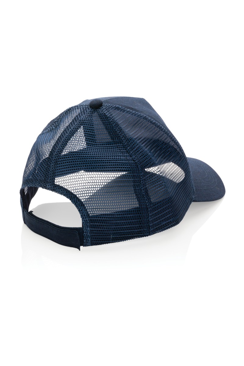 Impact AWARE™ Brushed rcotton 5 panel trucker cap 190gr