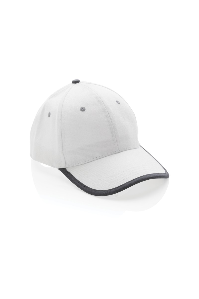 Impact AWARE™ Brushed rcotton 6 panel contrast cap 280gr