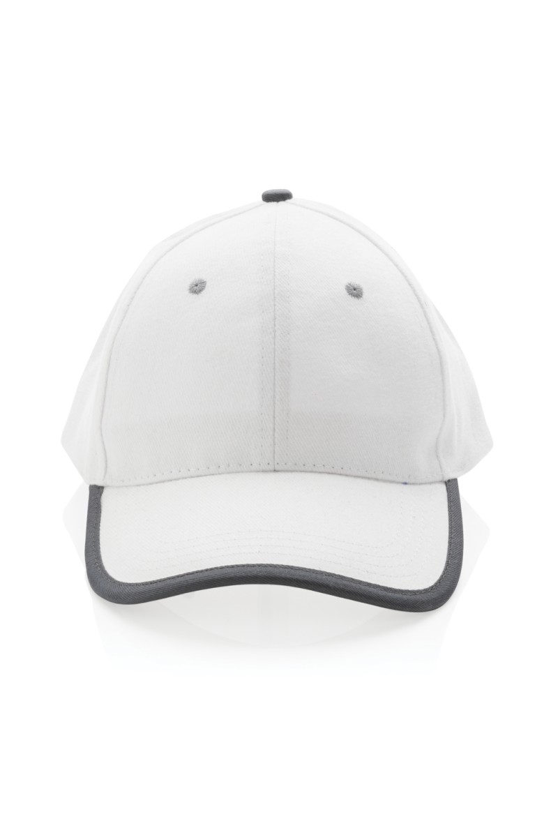 Impact AWARE™ Brushed rcotton 6 panel contrast cap 280gr