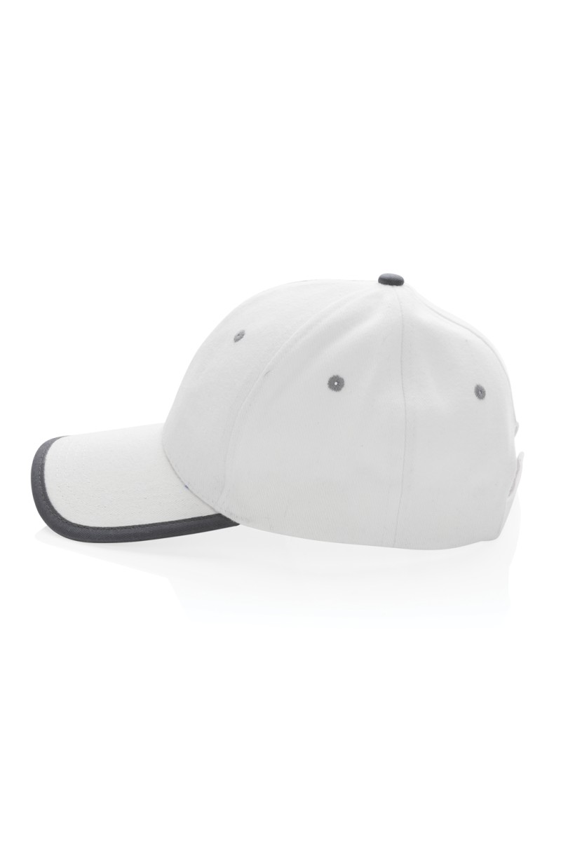 Impact AWARE™ Brushed rcotton 6 panel contrast cap 280gr