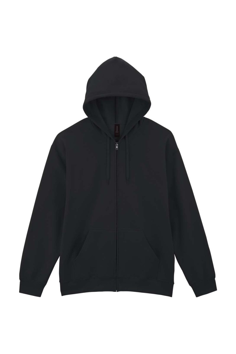 SOFTSTYLE™ MIDWEIGHT FLEECE ADULT FULL ZIP HOODED SWEATSHIRT