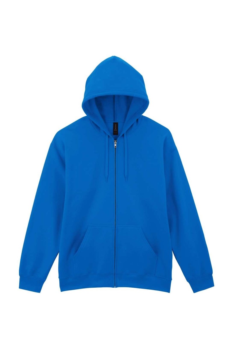 SOFTSTYLE™ MIDWEIGHT FLEECE ADULT FULL ZIP HOODED SWEATSHIRT