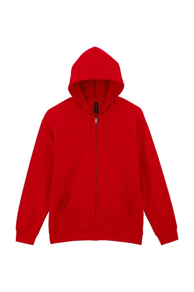 SOFTSTYLE™ MIDWEIGHT FLEECE ADULT FULL ZIP HOODED SWEATSHIRT