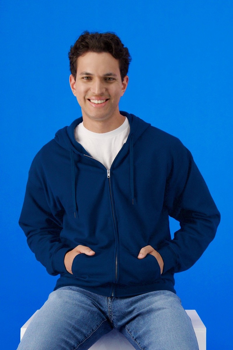 Hanorac cu fermoar și glugă fleece pentru bărbați Gildan Softstyle™