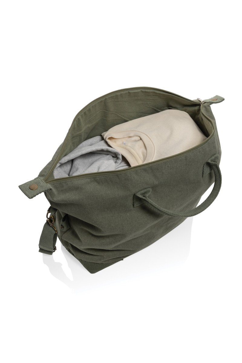 Kezar AWARE™ 500 gsm recycled canvas deluxe weekend bag