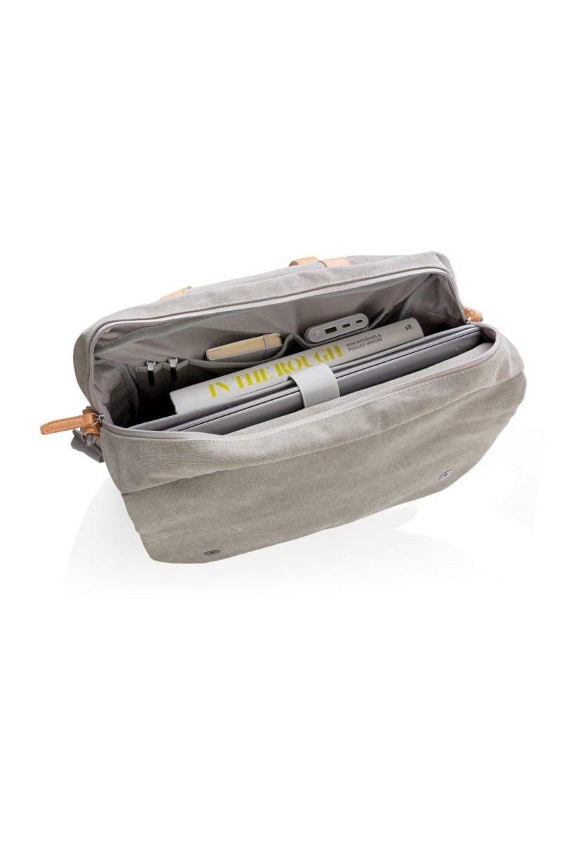 Canvas laptop bag PVC free