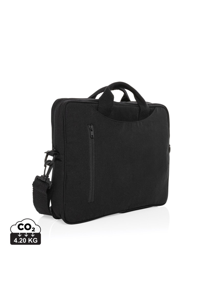 "Geantă laptop Laluka AWARE™ 15.4"" din bumbac reciclat"