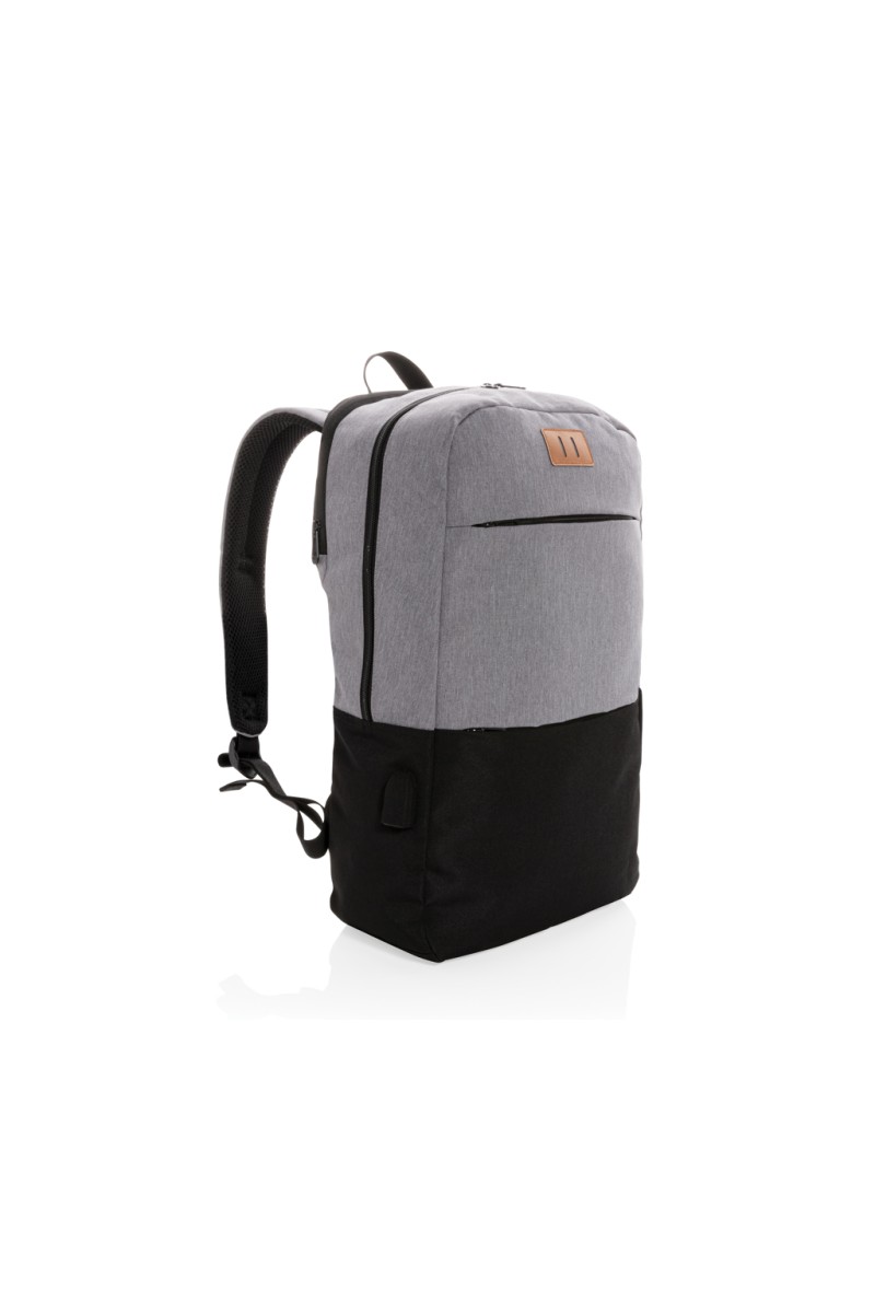 Modern 15.6" USB & RFID laptop backpack PVC free