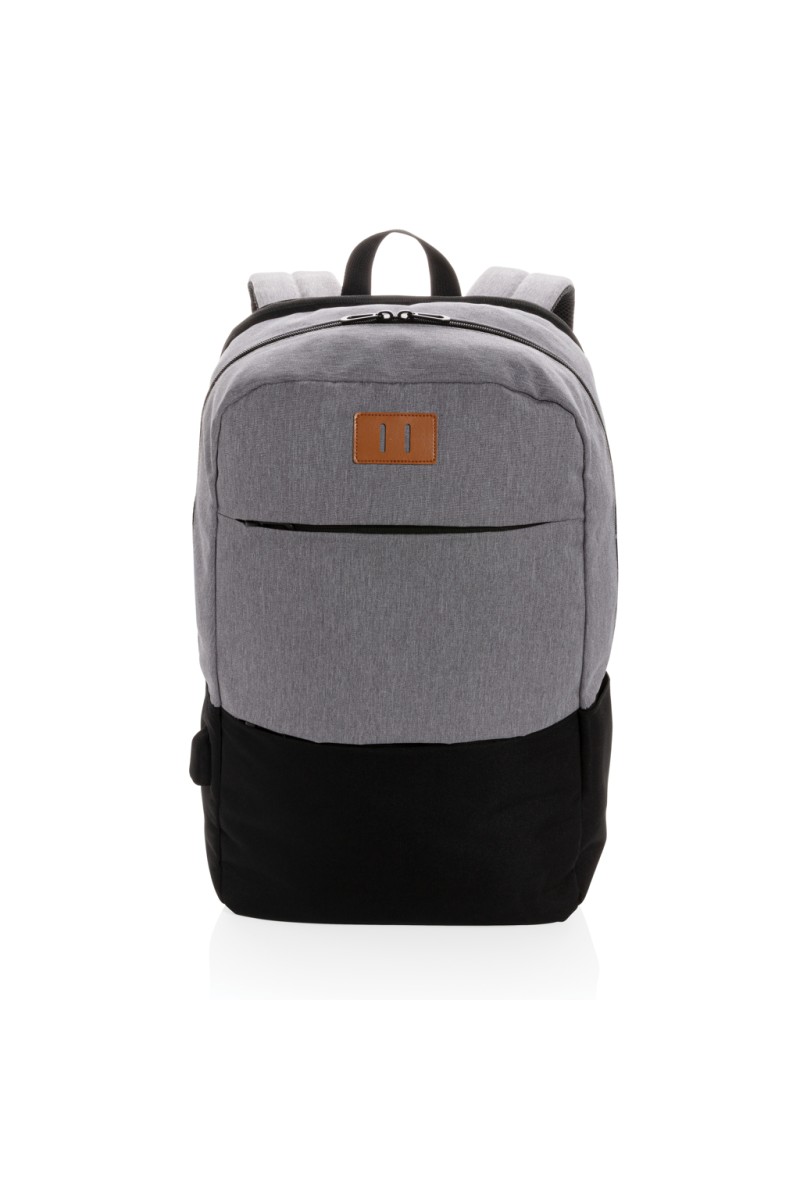 Modern 15.6" USB & RFID laptop backpack PVC free