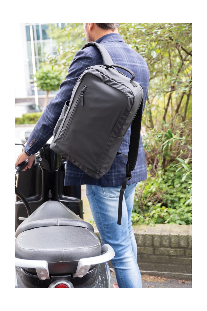 "Rucsac negru pentru laptop 15.6"" Fashion, fără PVC"