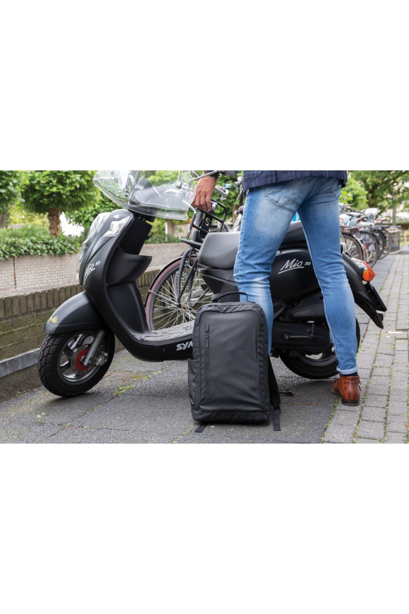 "Rucsac negru pentru laptop 15.6"" Fashion, fără PVC"