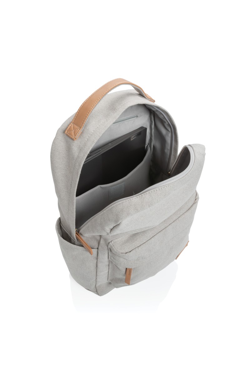 Impact AWARE™ 16 oz. recycled canvas backpack