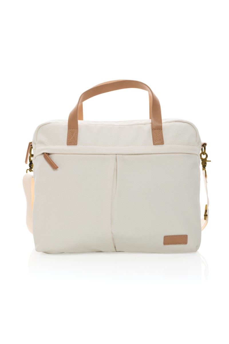 Impact AWARE™ 16 oz. recycled canvas laptop bag