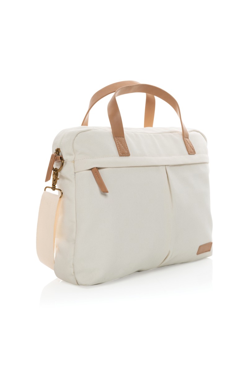 Impact AWARE™ 16 oz. recycled canvas laptop bag