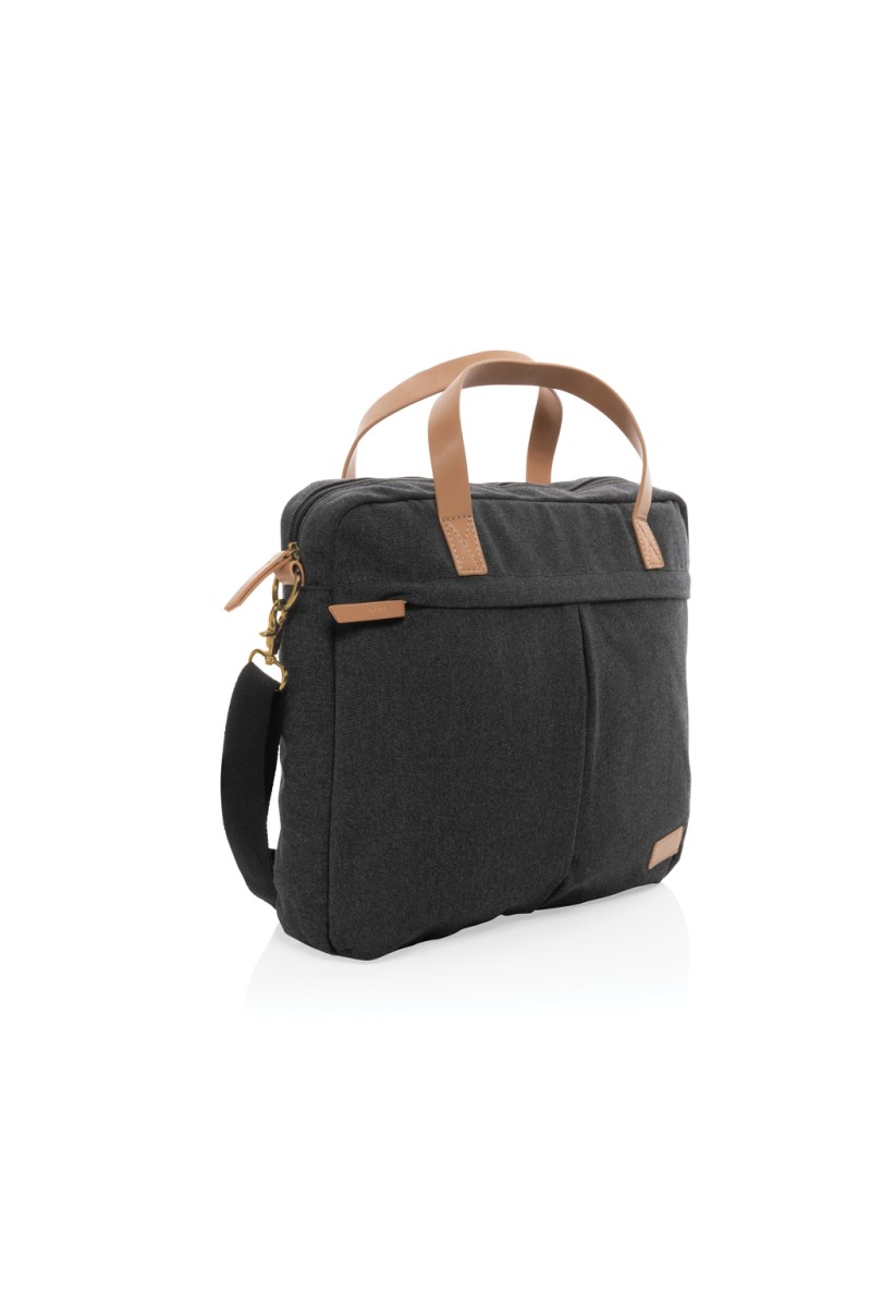 Geantă laptop Impact AWARE™ din pânză reciclată 16 oz.