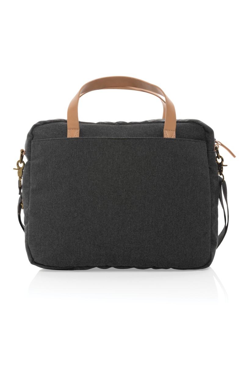 Geantă laptop Impact AWARE™ din pânză reciclată 16 oz.