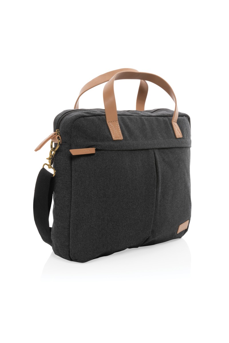 Impact AWARE™ 16 oz. recycled canvas laptop bag