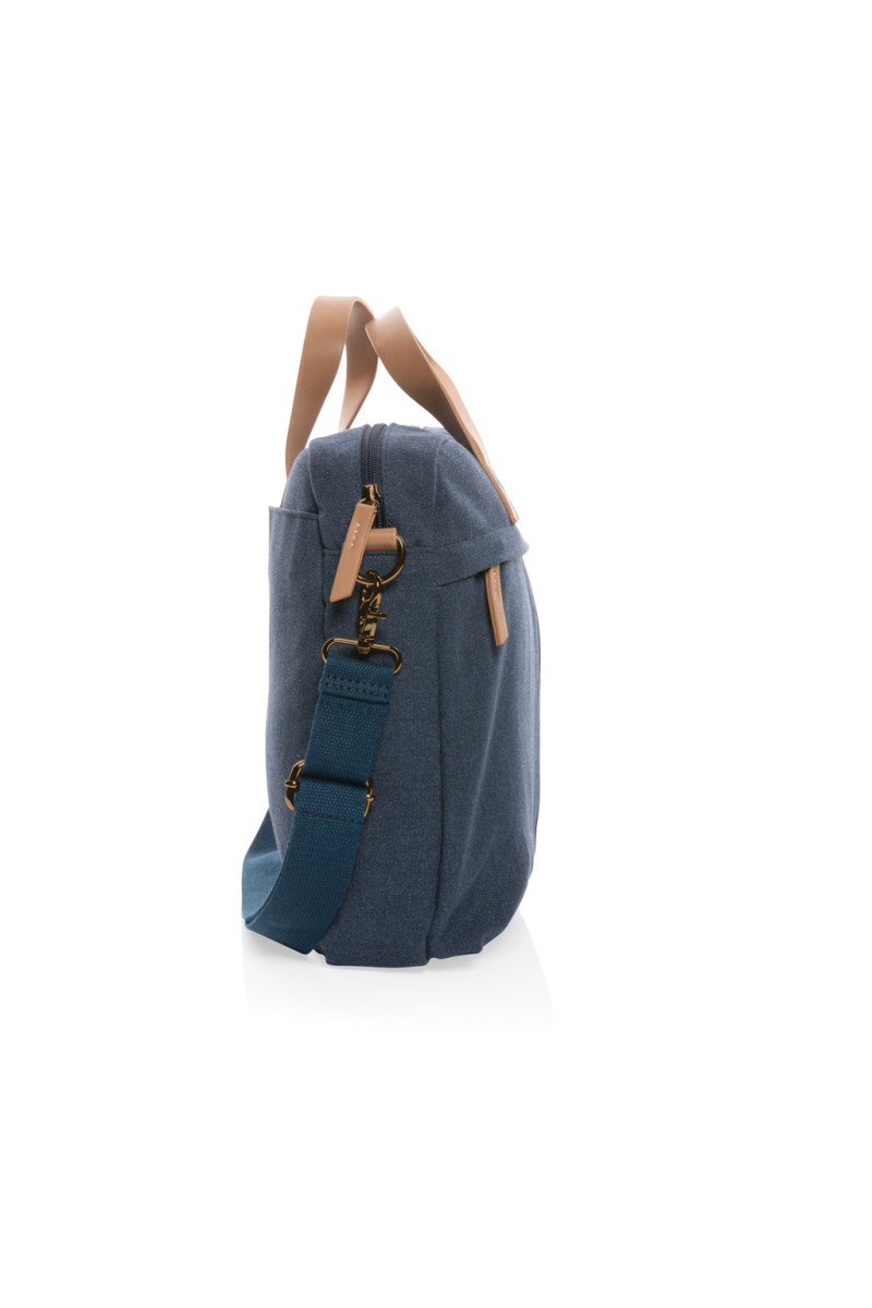 Impact AWARE™ 16 oz. recycled canvas laptop bag