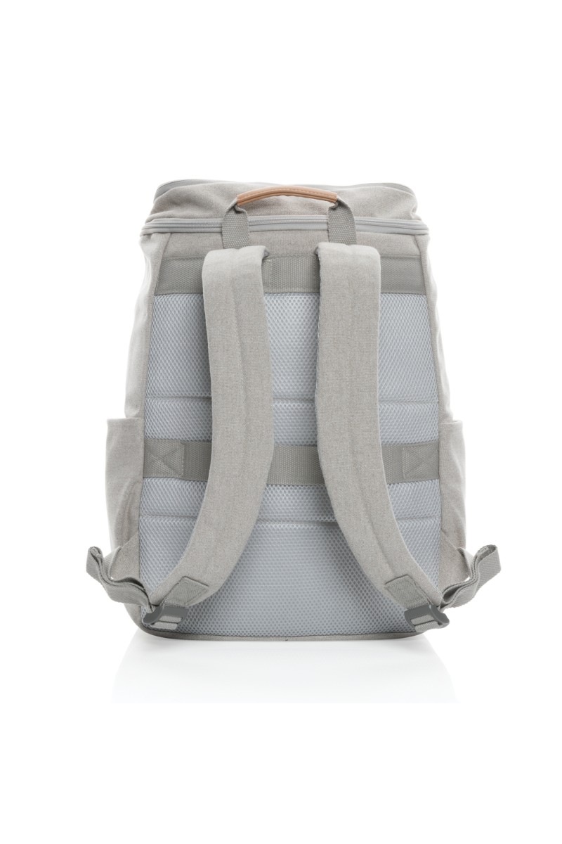 Impact AWARE™ 16 oz. recycled canvas 15" laptop backpack