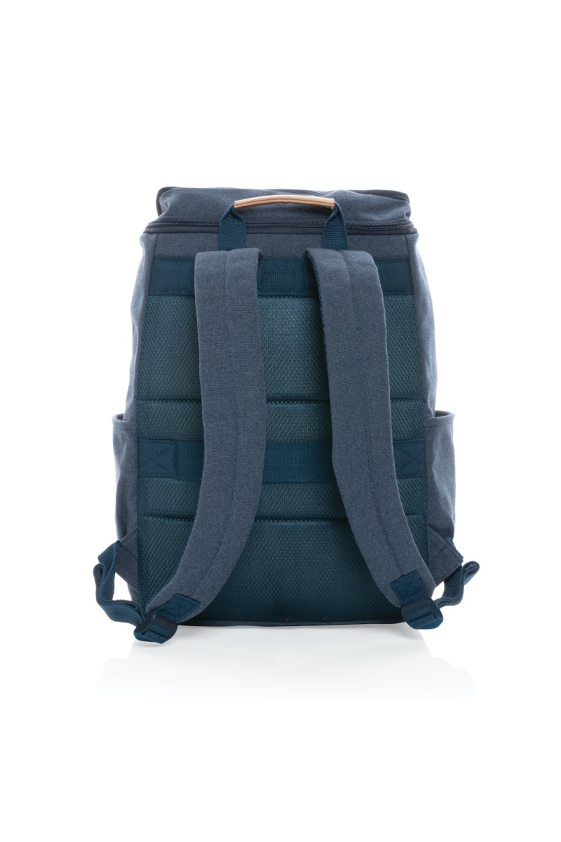 Impact AWARE™ 16 oz. recycled canvas 15" laptop backpack
