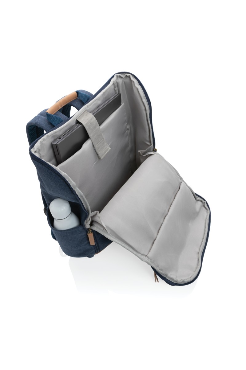 "Rucsac laptop 15"" din pânză reciclată Impact AWARE™ 16 oz.