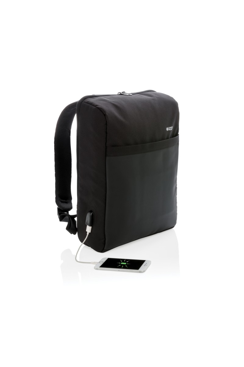 Swiss Peak 15" anti-theft RFID & USB backpack PVC free