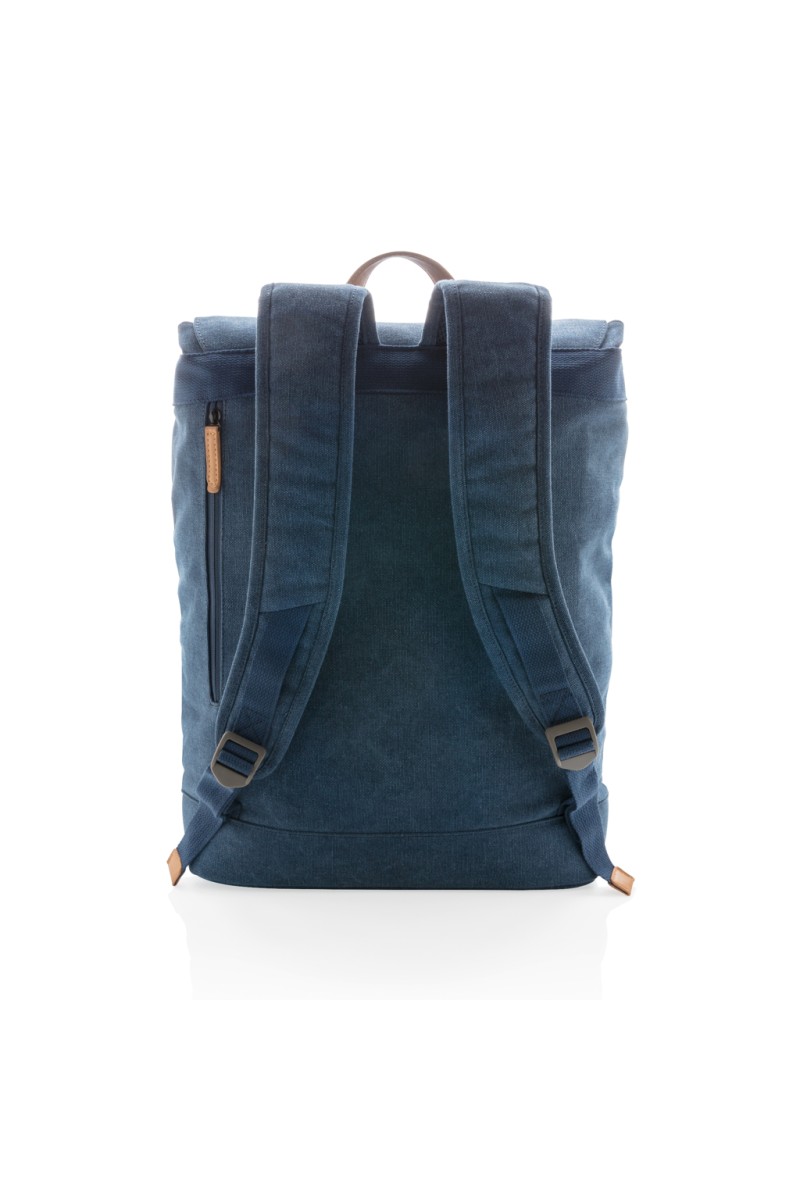 Canvas laptop backpack PVC free