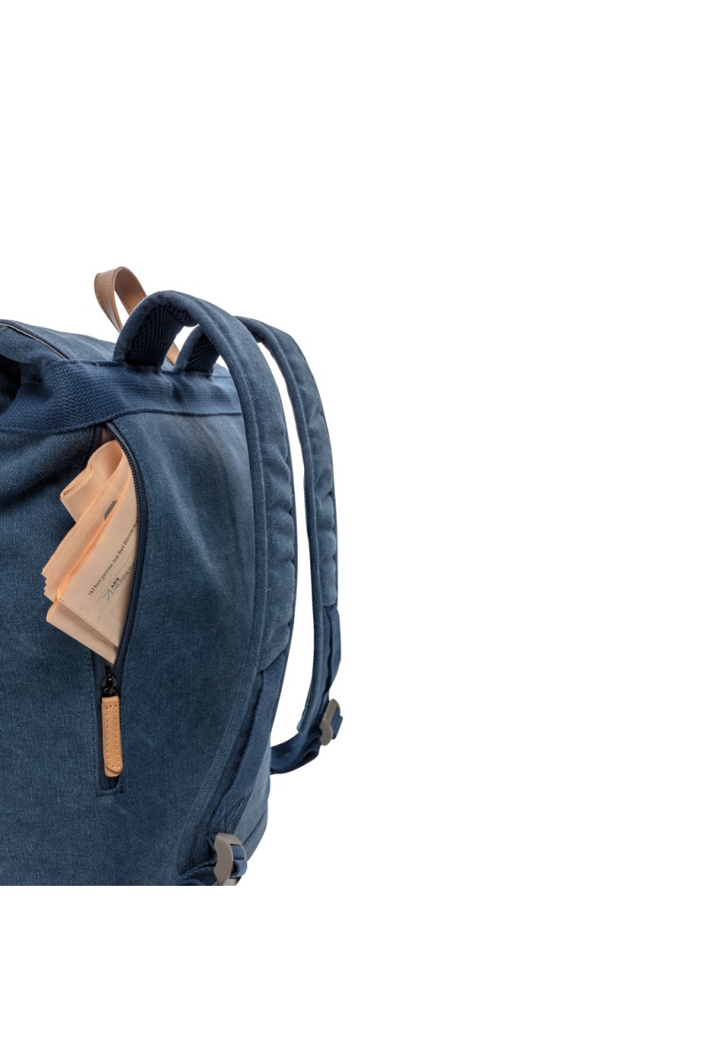 Canvas laptop backpack PVC free