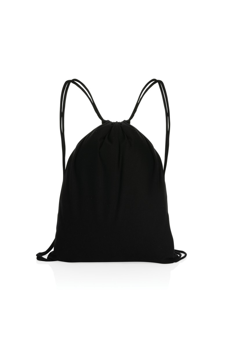 Impact AWARE™ recycled cotton drawstring backpack 145g