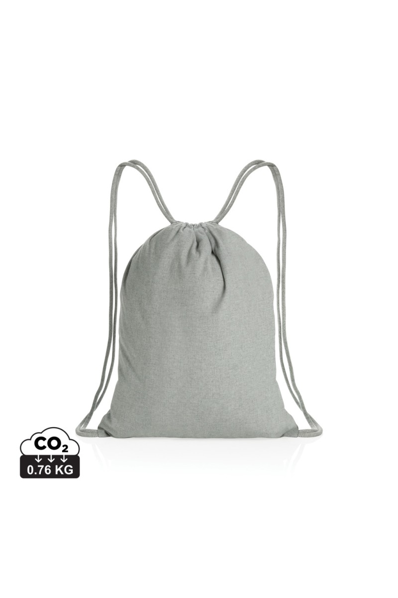 Impact AWARE™ Rucsac cu snur din bumbac reciclat de 145g