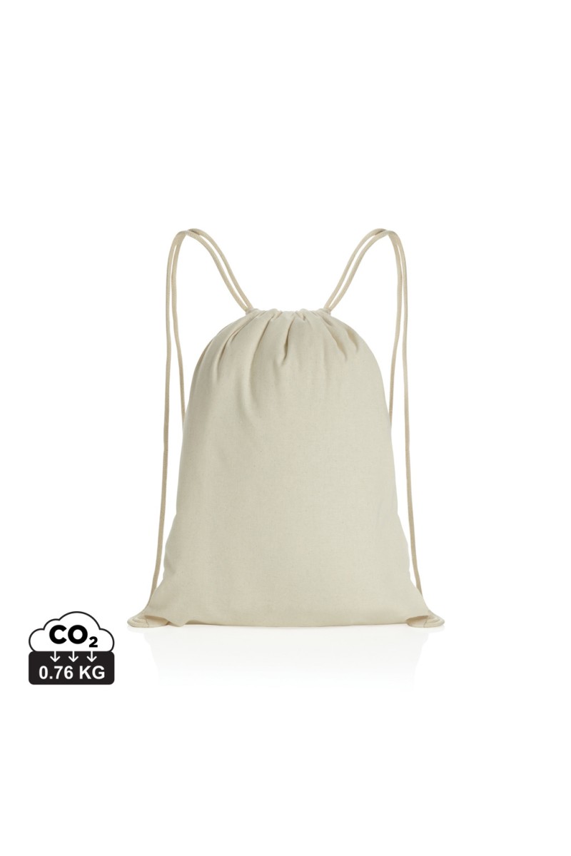 Impact AWARE™ Rucsac cu snur din bumbac reciclat de 145g