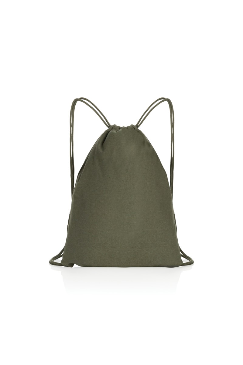 Impact AWARE™ Rucsac cu snur din bumbac reciclat de 145g