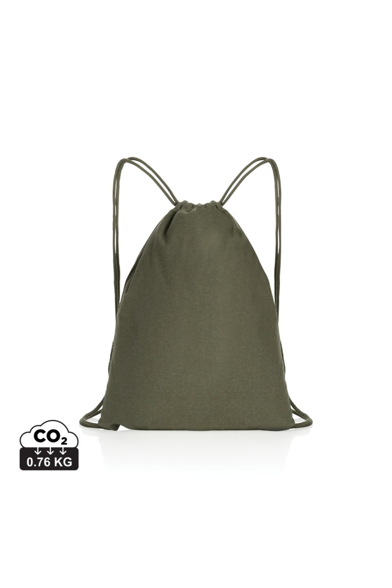 Impact AWARE™ Rucsac cu snur din bumbac reciclat de 145g