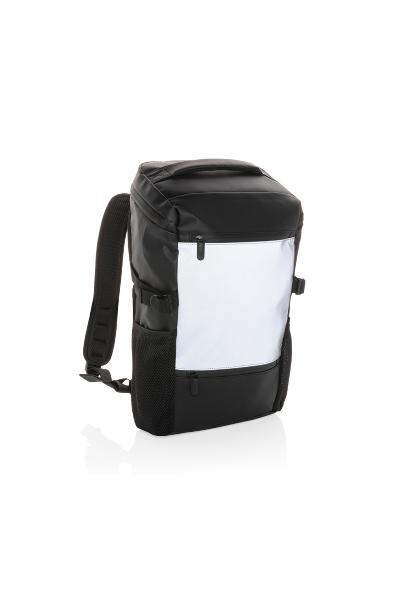 PU high visibility easy access 15.6" laptop backpack
