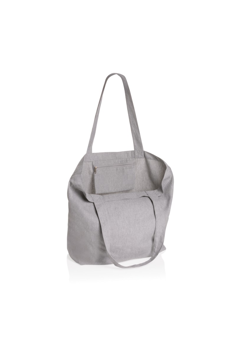 Shopping Bag Impact Aware™ 240 gsm rcanvas shopper w/pocket undyed