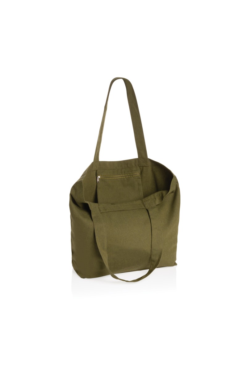 Shopping Bag Impact Aware™ 240 gsm rcanvas shopper w/pocket undyed