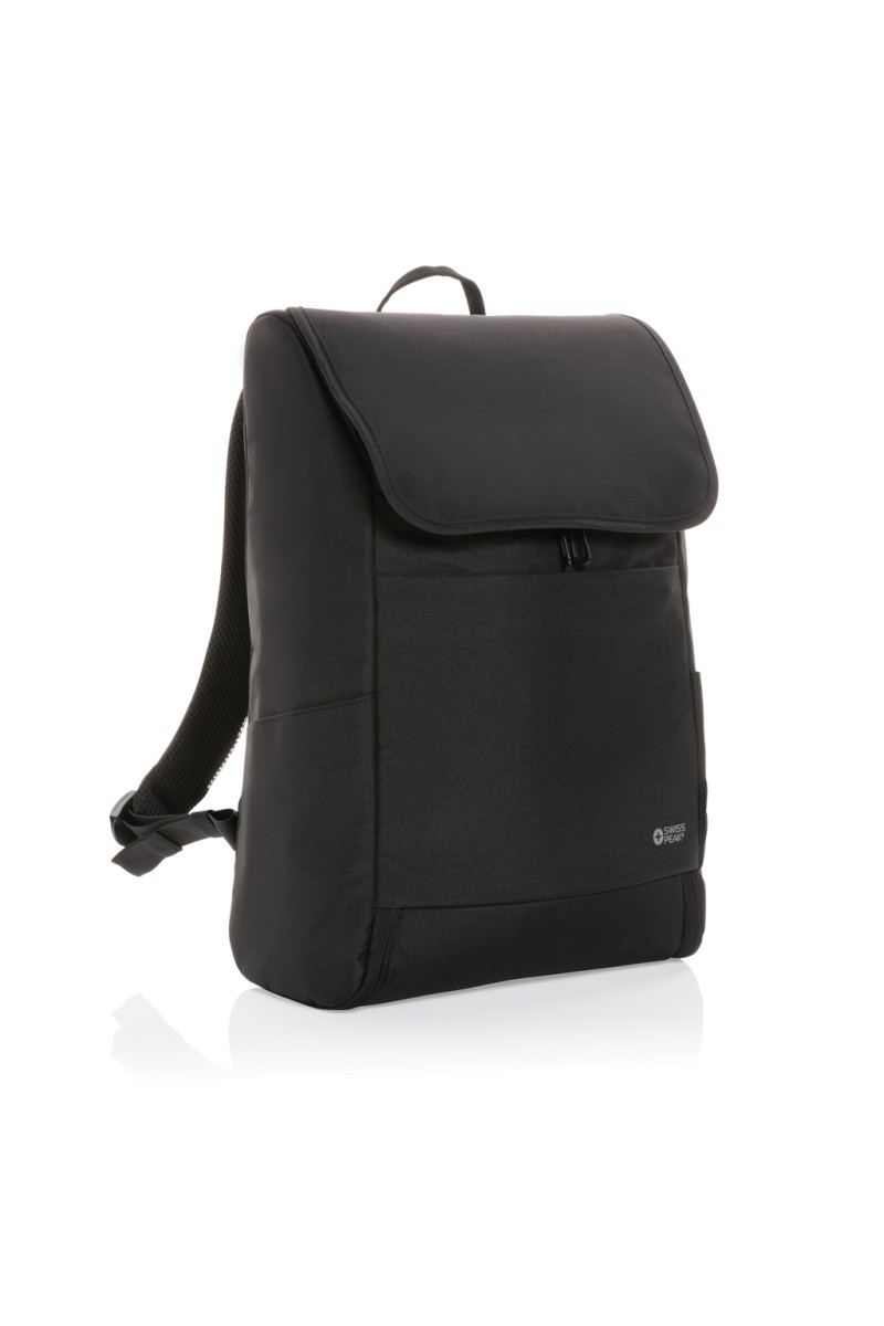 Swiss Peak Fern AWARE™ RPET all over zipper 15.6" backpack