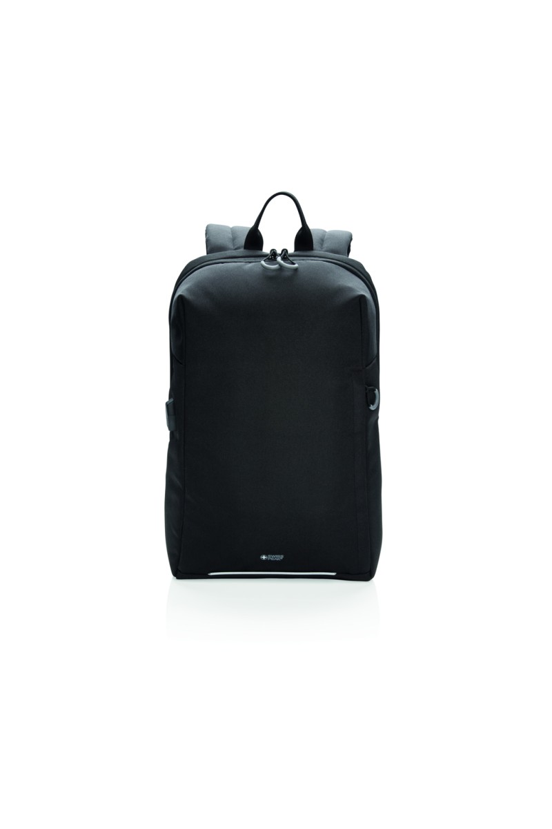 Swiss Peak AWARE™ RFID and USB A laptop backpack