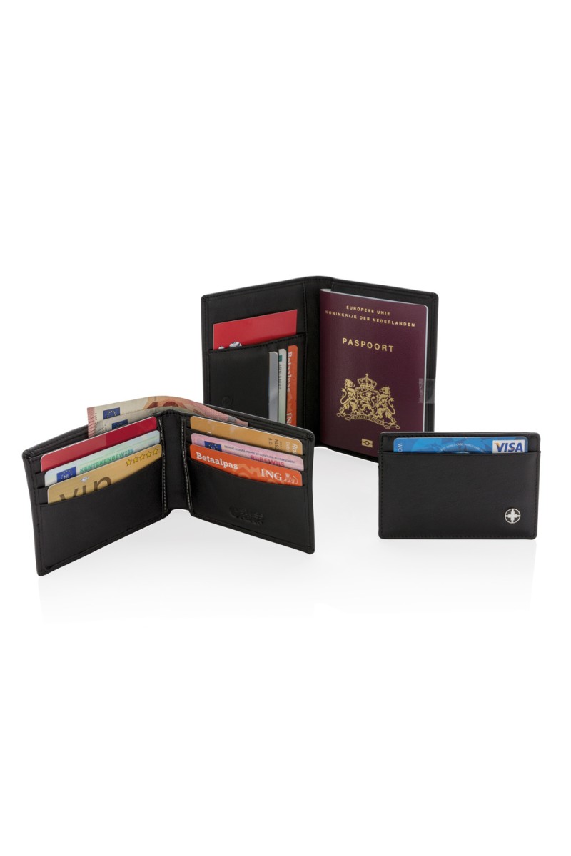 Geantă Voiaj Husă pașaport RFID anti-skimming Swiss Peak