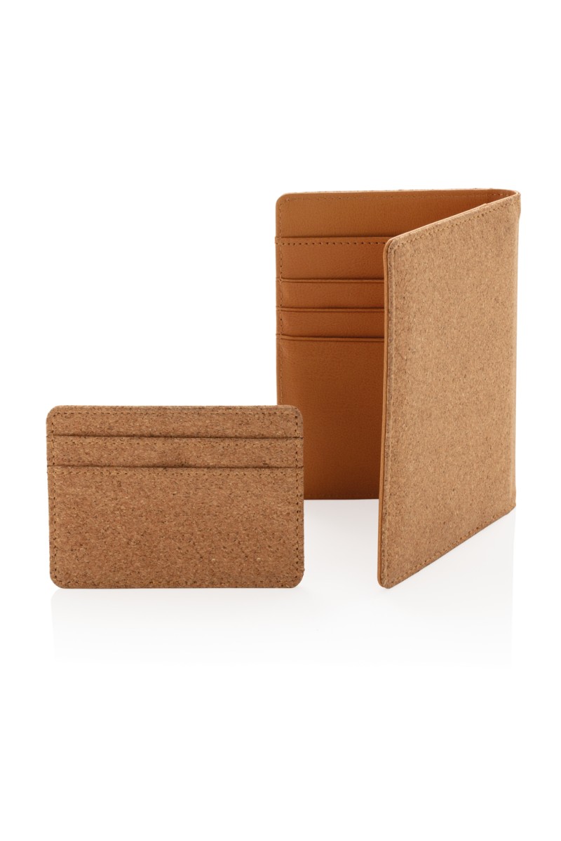 Geantă Voiaj Portcard subțire cork cu protecție RFID