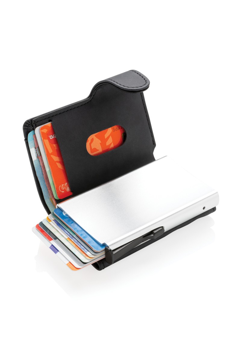 Geantă Voiaj Portcard aluminiu RFID cu husă din PU