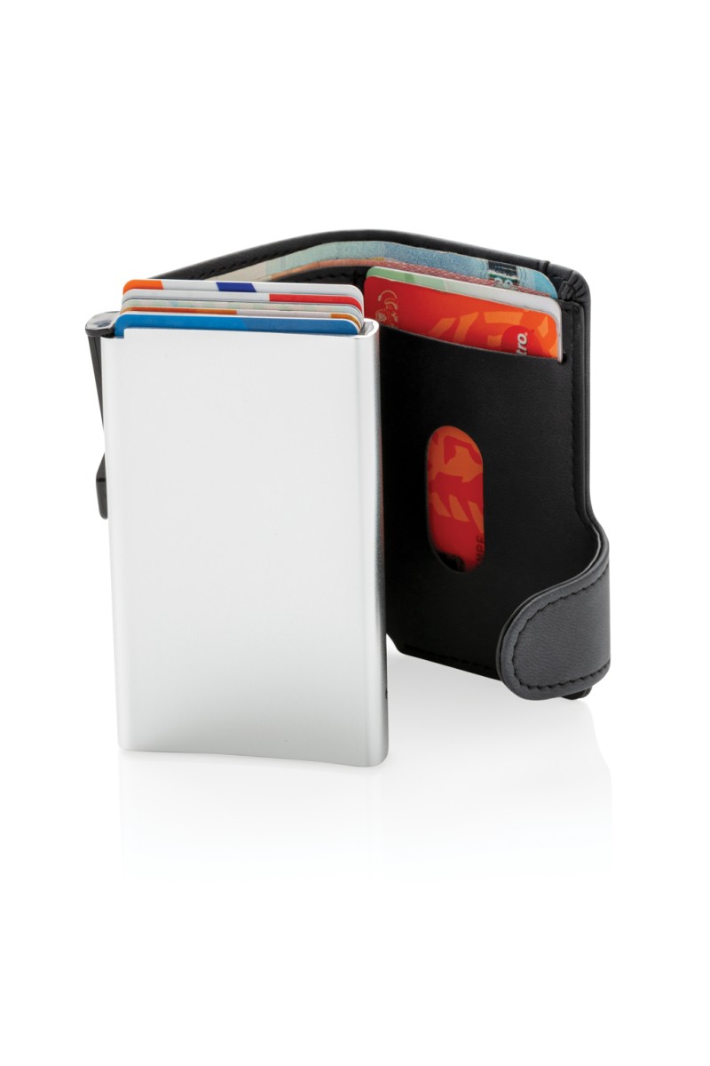 Geantă Voiaj Portcard aluminiu RFID cu husă din PU