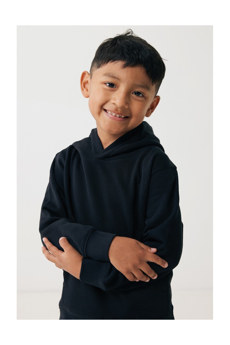 Hoodie IQONIQ Yengo kids recycled cotton hoodie with sidepockets