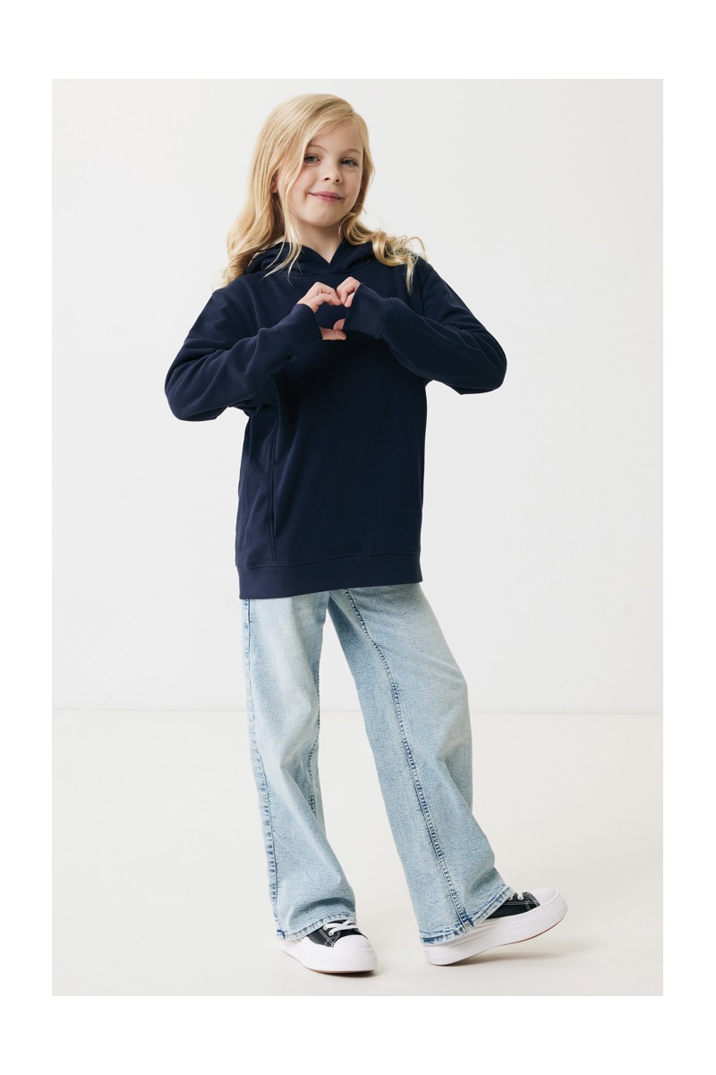 Hoodie IQONIQ Yengo kids recycled cotton hoodie with sidepockets