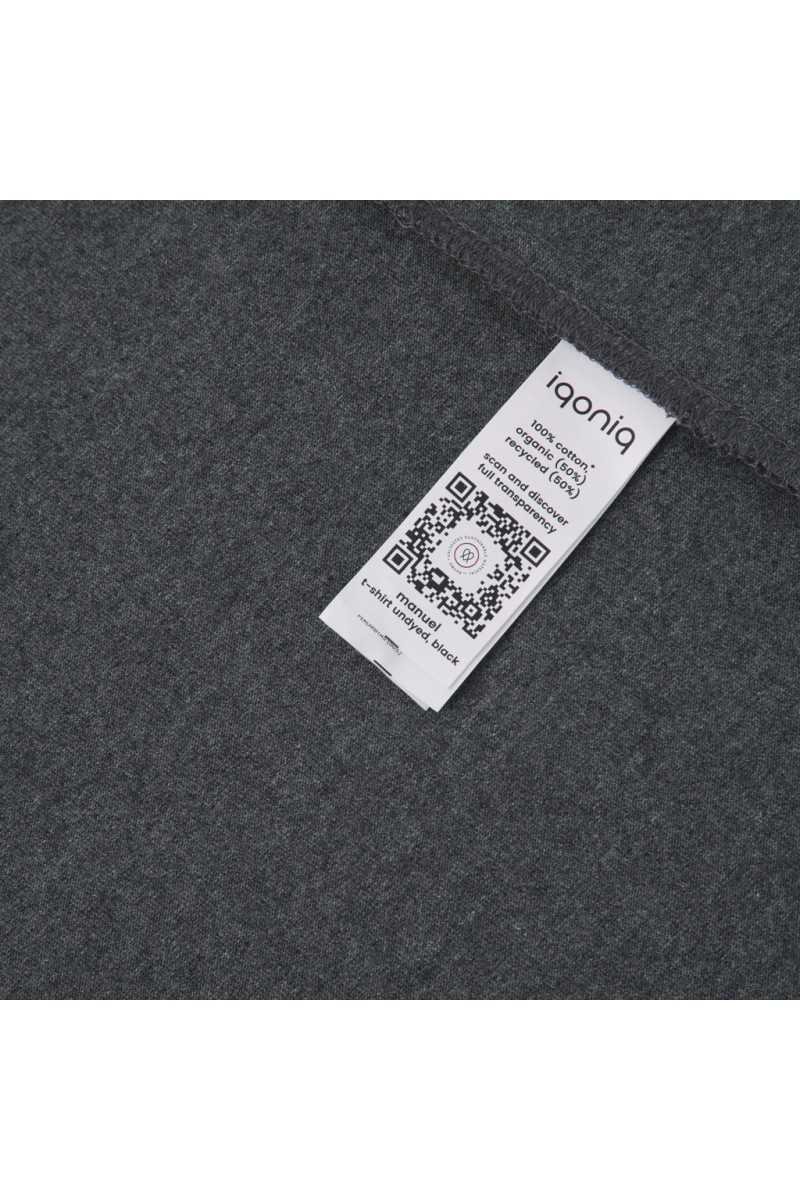 Tricou IQONIQ Manuel din bumbac reciclat nevopsit