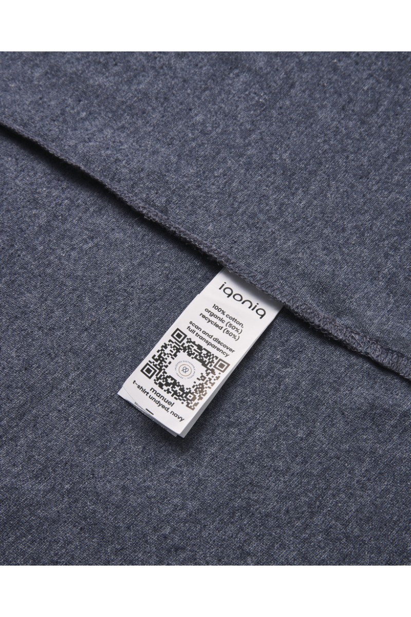 IQONIQ Manuel recycled cotton t-shirt undyed