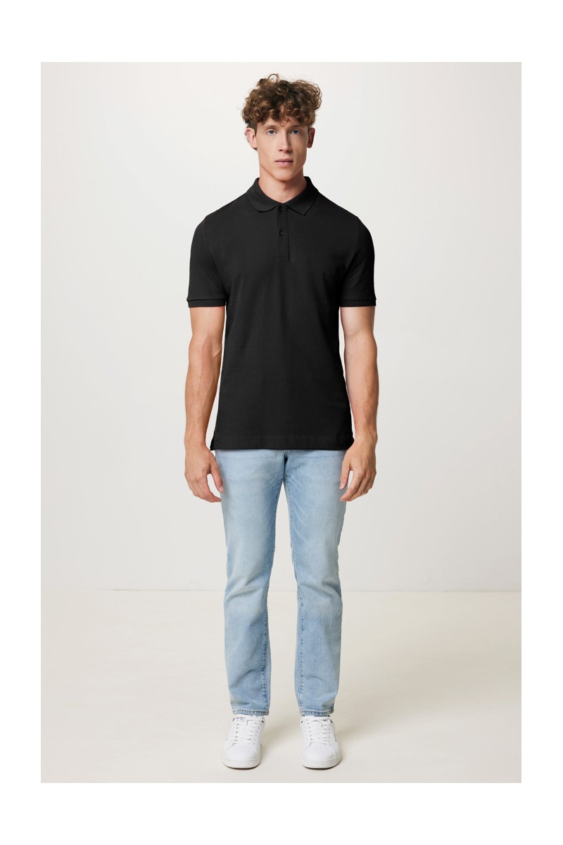 Tricou polo IQONIQ Yosemite din bumbac reciclat