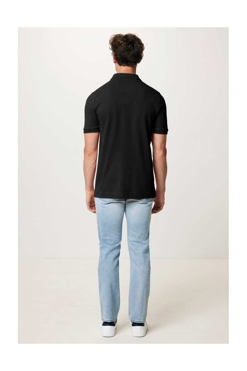 Tricou polo IQONIQ Yosemite din bumbac reciclat